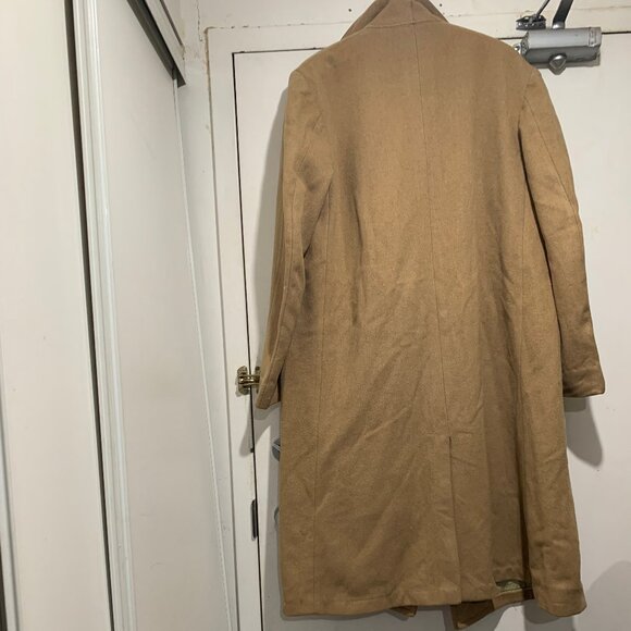 THE UNITED WOOLEN COMPANY VINTAGE TRENCH COATS SIZE L/XL - Picture 4 of 15